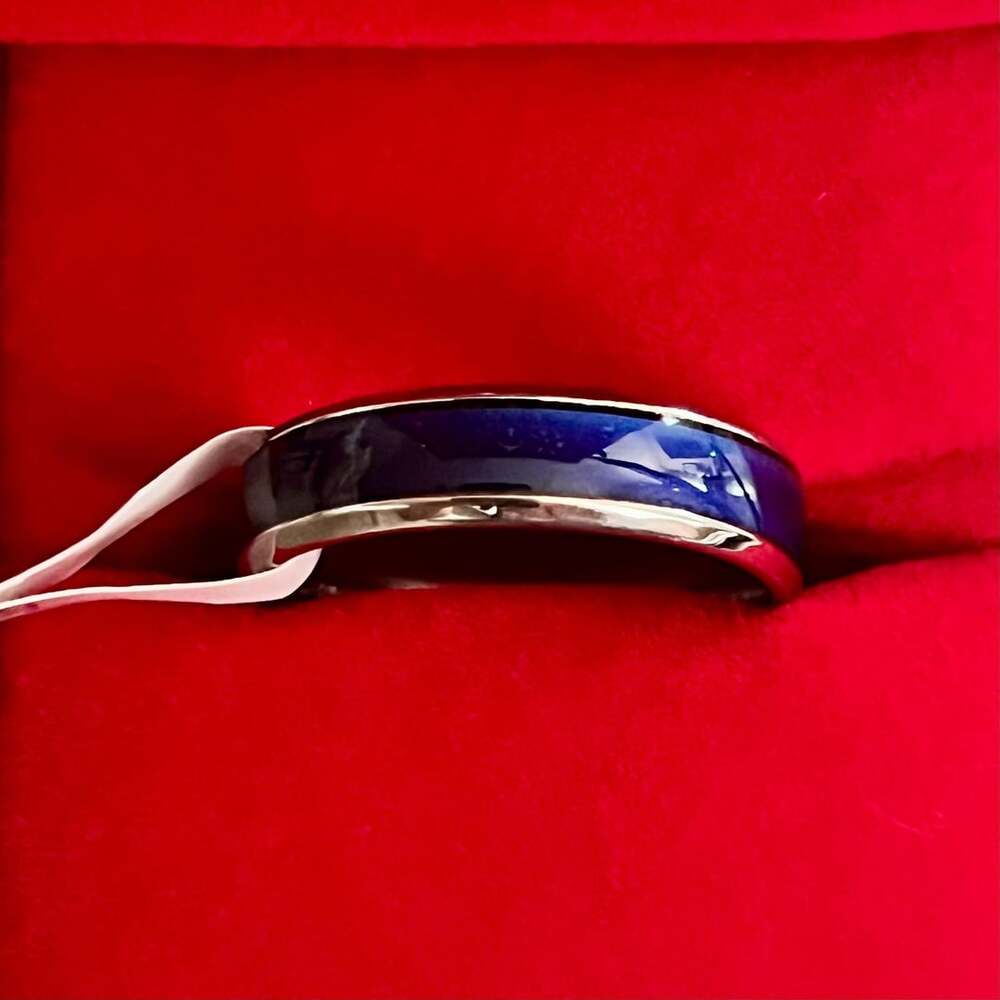 Color Changing Mood Ring Titanium Steel 4mm Band Size 11